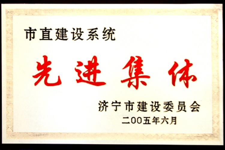 市直建設(shè)系統(tǒng)先進(jìn)集體